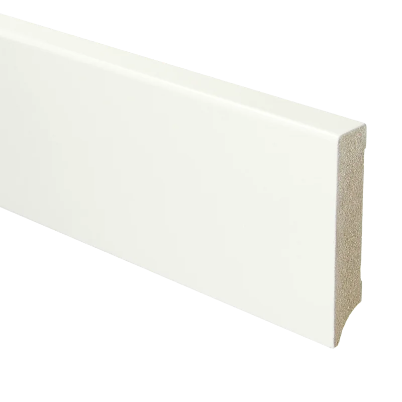 Premium MDF Moderne Plint 90x18 RAL 9016 Verkeerswit 15963